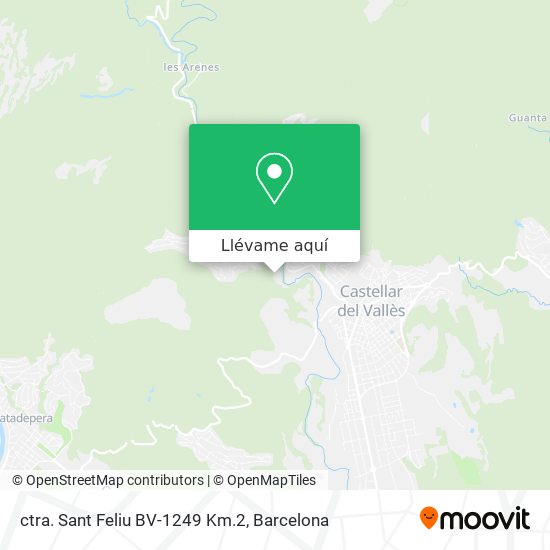Mapa ctra. Sant Feliu BV-1249 Km.2