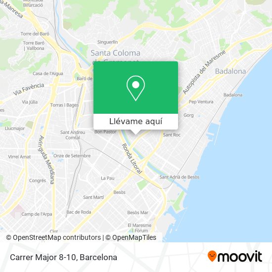 Mapa Carrer Major 8-10