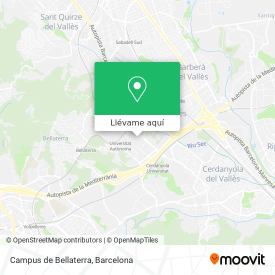 Mapa Campus de Bellaterra
