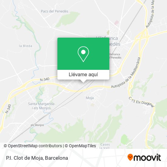 Mapa P.I. Clot de Moja