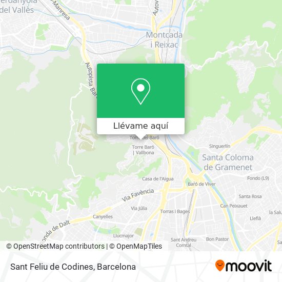 Mapa Sant Feliu de Codines