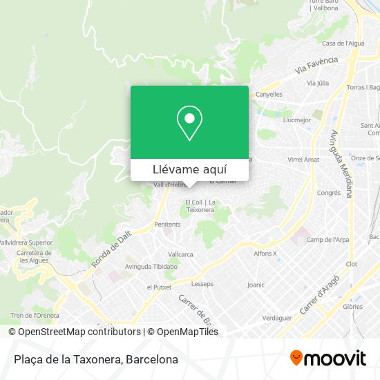 Mapa Plaça de la Taxonera