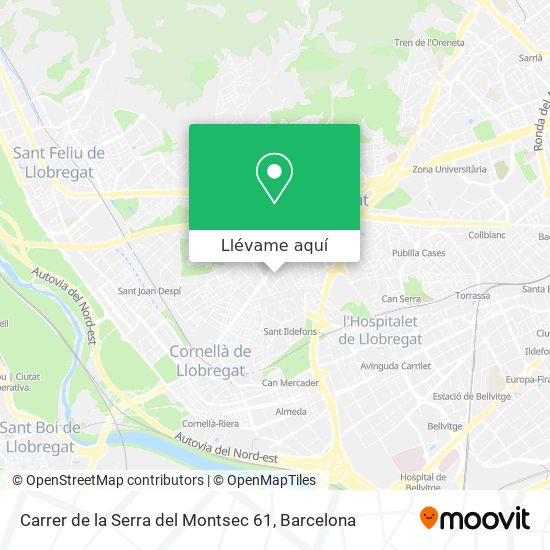 Mapa Carrer de la Serra del Montsec 61
