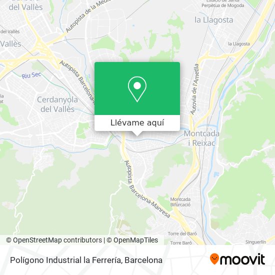 Mapa Polígono Industrial la Ferrería