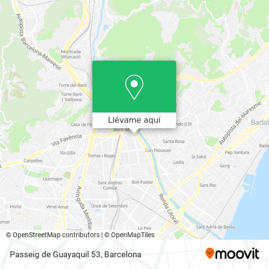 Mapa Passeig de Guayaquil 53