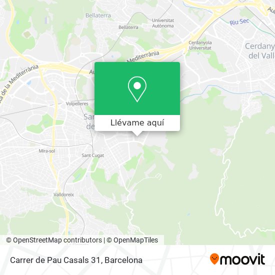 Mapa Carrer de Pau Casals 31