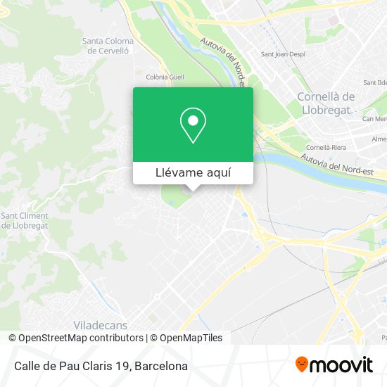 Mapa Calle de Pau Claris 19