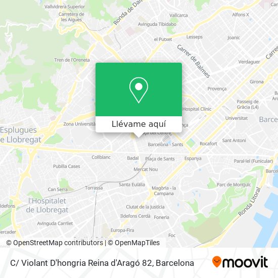 Mapa C/ Violant D'hongria Reina d'Aragó 82