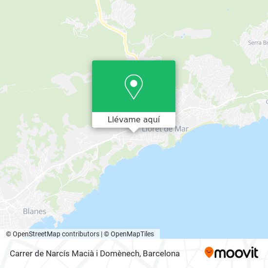 Mapa Carrer de Narcís Macià i Domènech