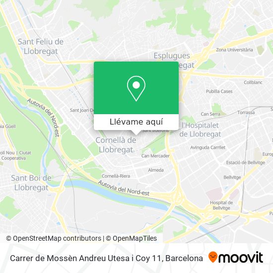 Mapa Carrer de Mossèn Andreu Utesa i Coy 11
