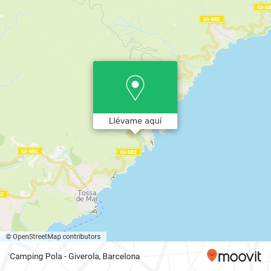 Mapa Camping Pola - Giverola