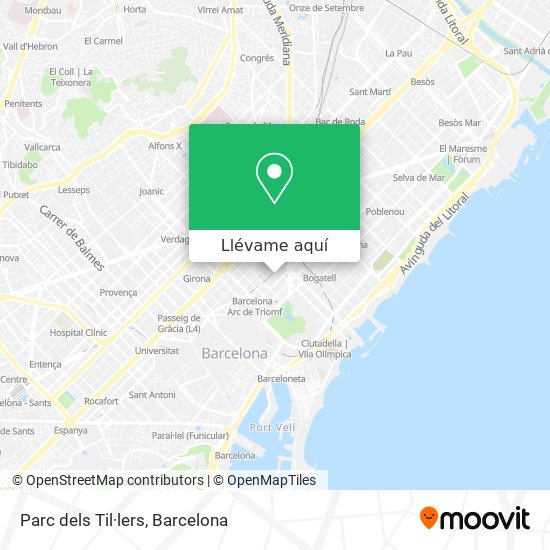 Mapa Parc dels Til·lers