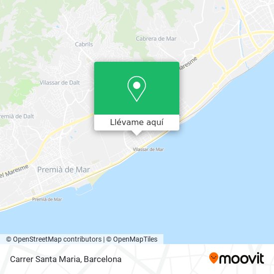 Mapa Carrer Santa Maria