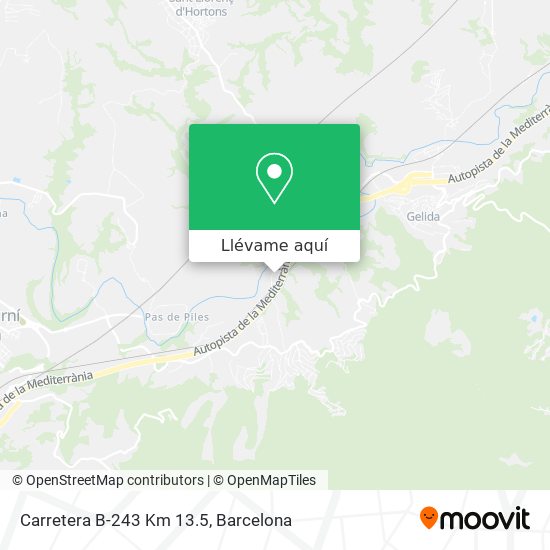 Mapa Carretera B-243 Km 13.5