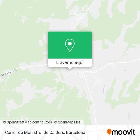 Mapa Carrer de Monistrol de Calders