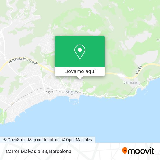 Mapa Carrer Malvasia 38