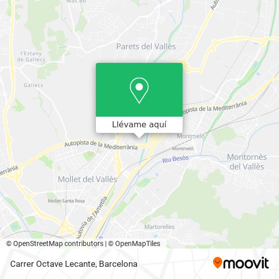Mapa Carrer Octave Lecante