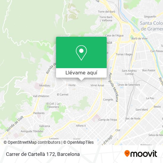 Mapa Carrer de Cartellà 172