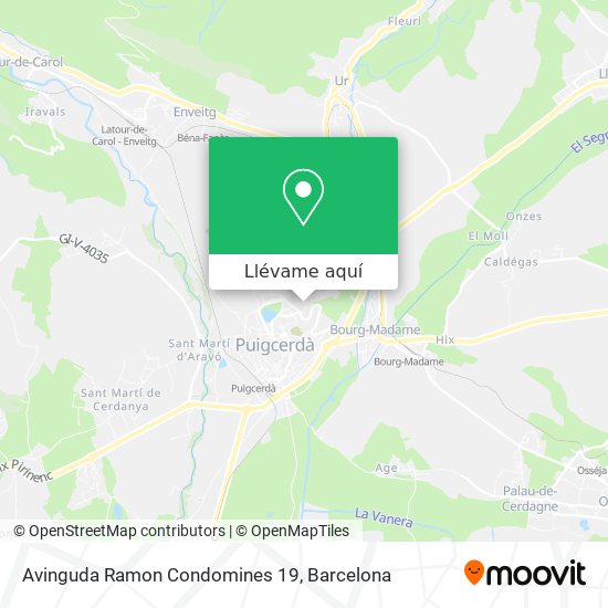 Mapa Avinguda Ramon Condomines 19
