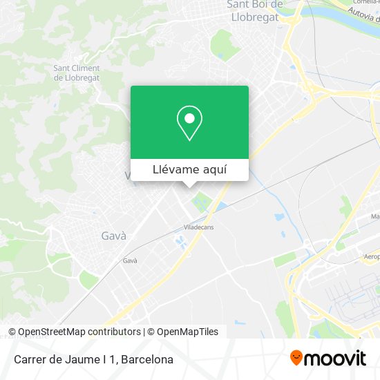 Mapa Carrer de Jaume I 1