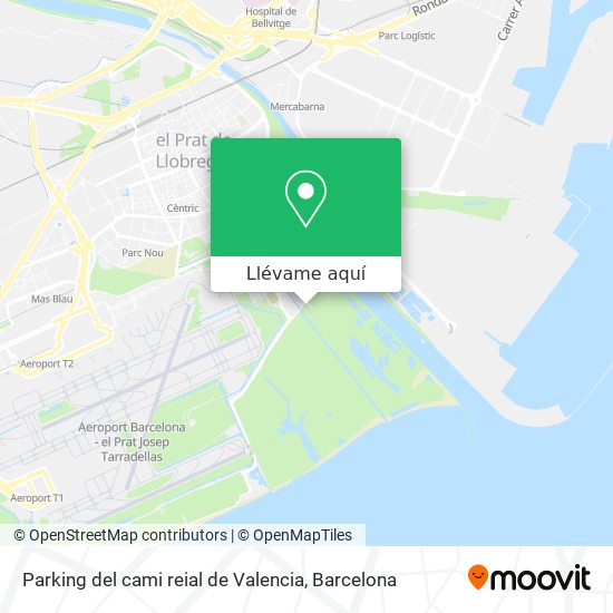 Mapa Parking del cami reial de Valencia