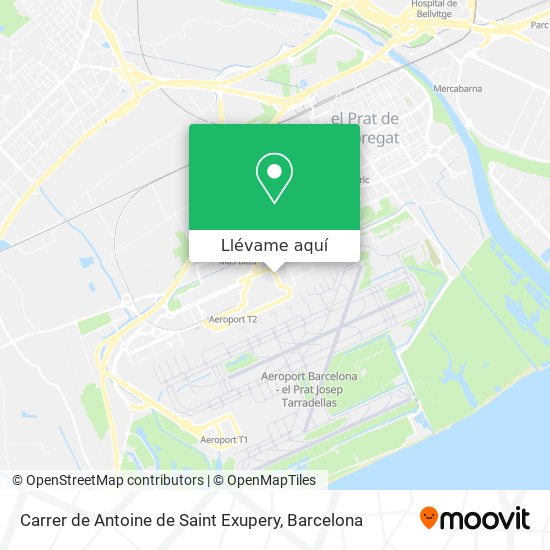 Mapa Carrer de Antoine de Saint Exupery