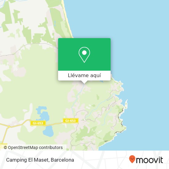 Mapa Camping El Maset