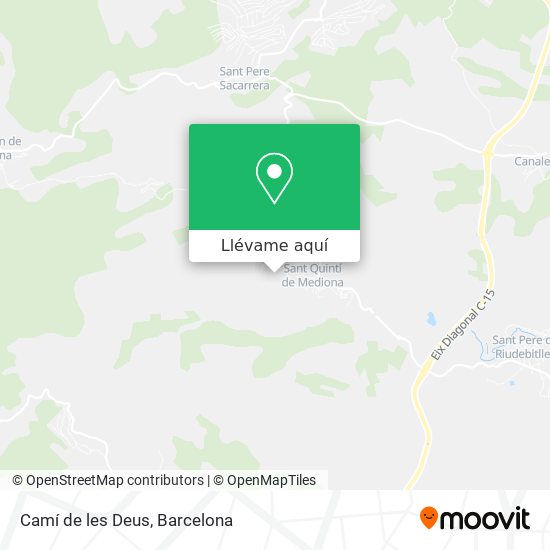 Mapa Camí de les Deus