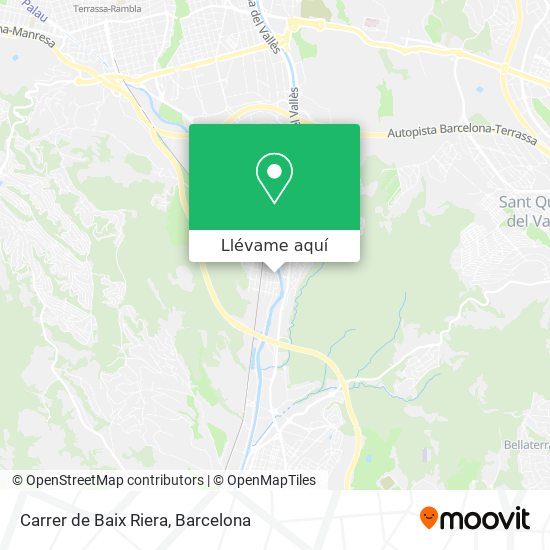 Mapa Carrer de Baix Riera