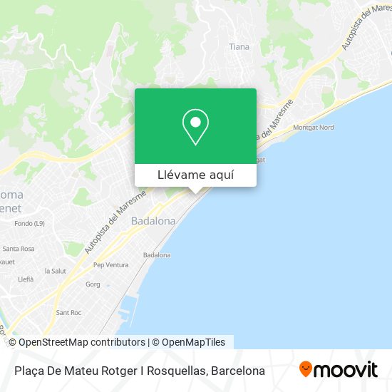 Mapa Plaça De Mateu Rotger I Rosquellas