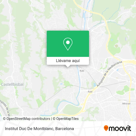 Mapa Institut Duc De Montblanc