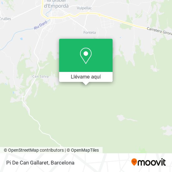 Mapa Pi De Can Gallaret