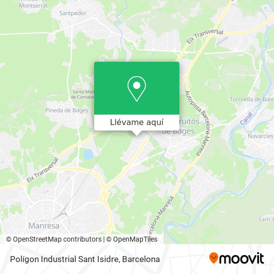 Mapa Polígon Industrial Sant Isidre