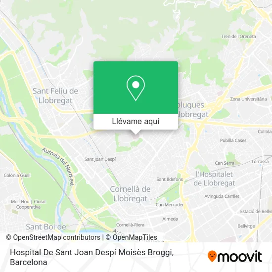 Mapa Hospital De Sant Joan Despí Moisès Broggi