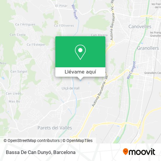 Mapa Bassa De Can Dunyó