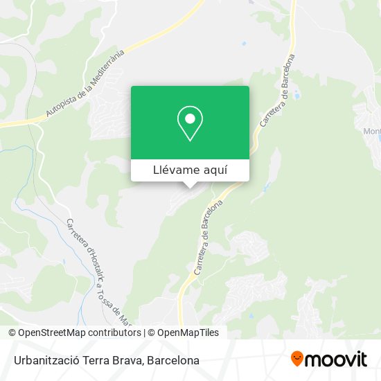 Mapa Urbanització Terra Brava