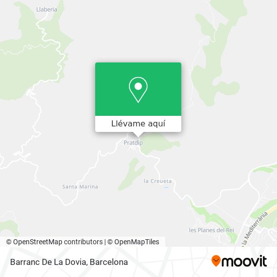 Mapa Barranc De La Dovia