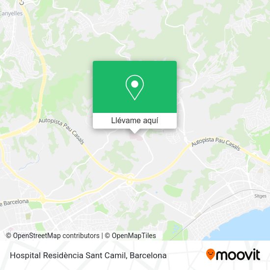 Mapa Hospital Residència Sant Camil
