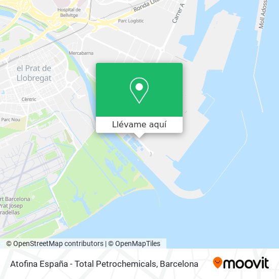 Mapa Atofina España - Total Petrochemicals