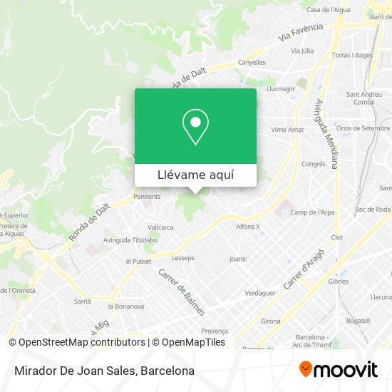 Mapa Mirador De Joan Sales