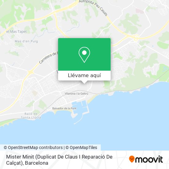 Mapa Mister Minit (Duplicat De Claus I Reparació De Calçat)