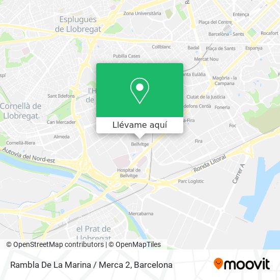 Mapa Rambla De La Marina / Merca 2