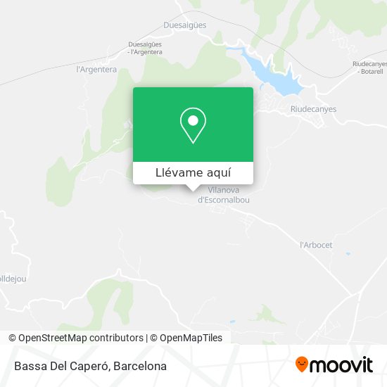 Mapa Bassa Del Caperó