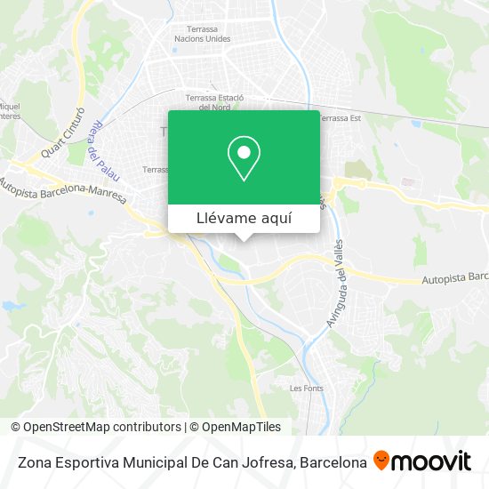 Mapa Zona Esportiva Municipal De Can Jofresa
