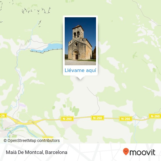 Mapa Maià De Montcal