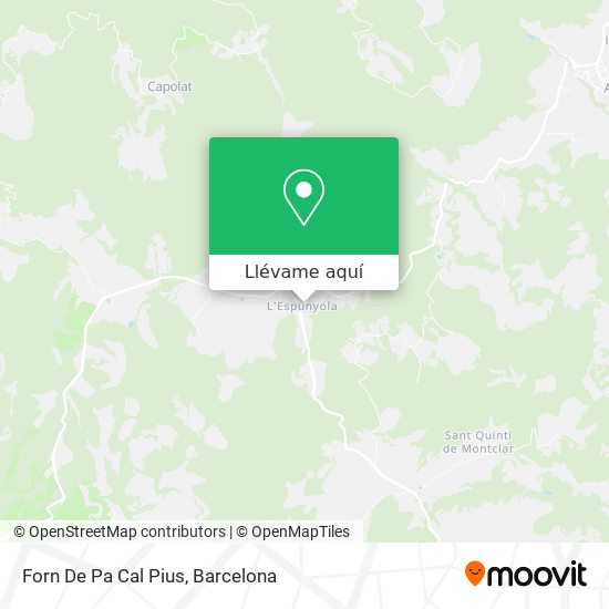 Mapa Forn De Pa Cal Pius