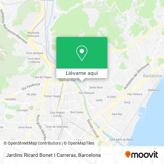 Mapa Jardins Ricard Bonet I Carreras