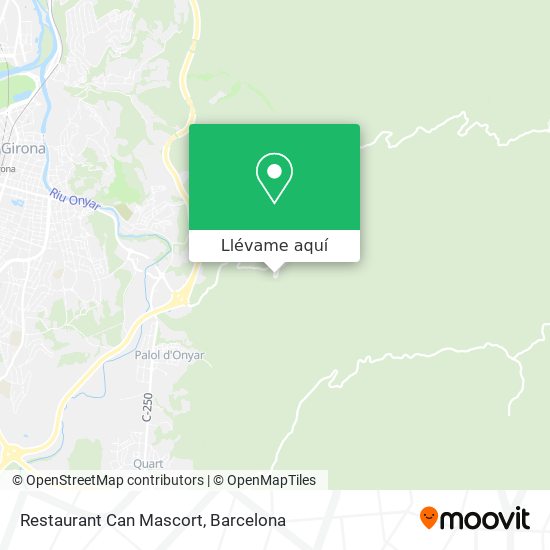 Mapa Restaurant Can Mascort