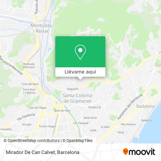 Mapa Mirador De Can Calvet