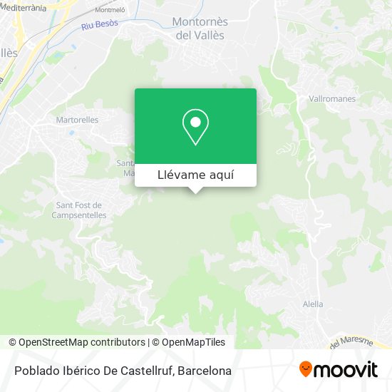 Mapa Poblado Ibérico De Castellruf